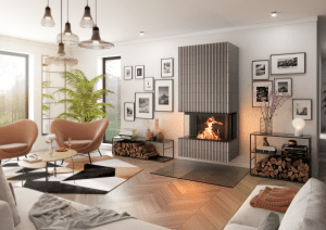 Focar Semineu Premium pentru living Premium A-3RL-80h Spartherm