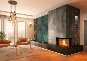 Focar semineu pe lemne modern Premium V-2R-68h Spartherm
