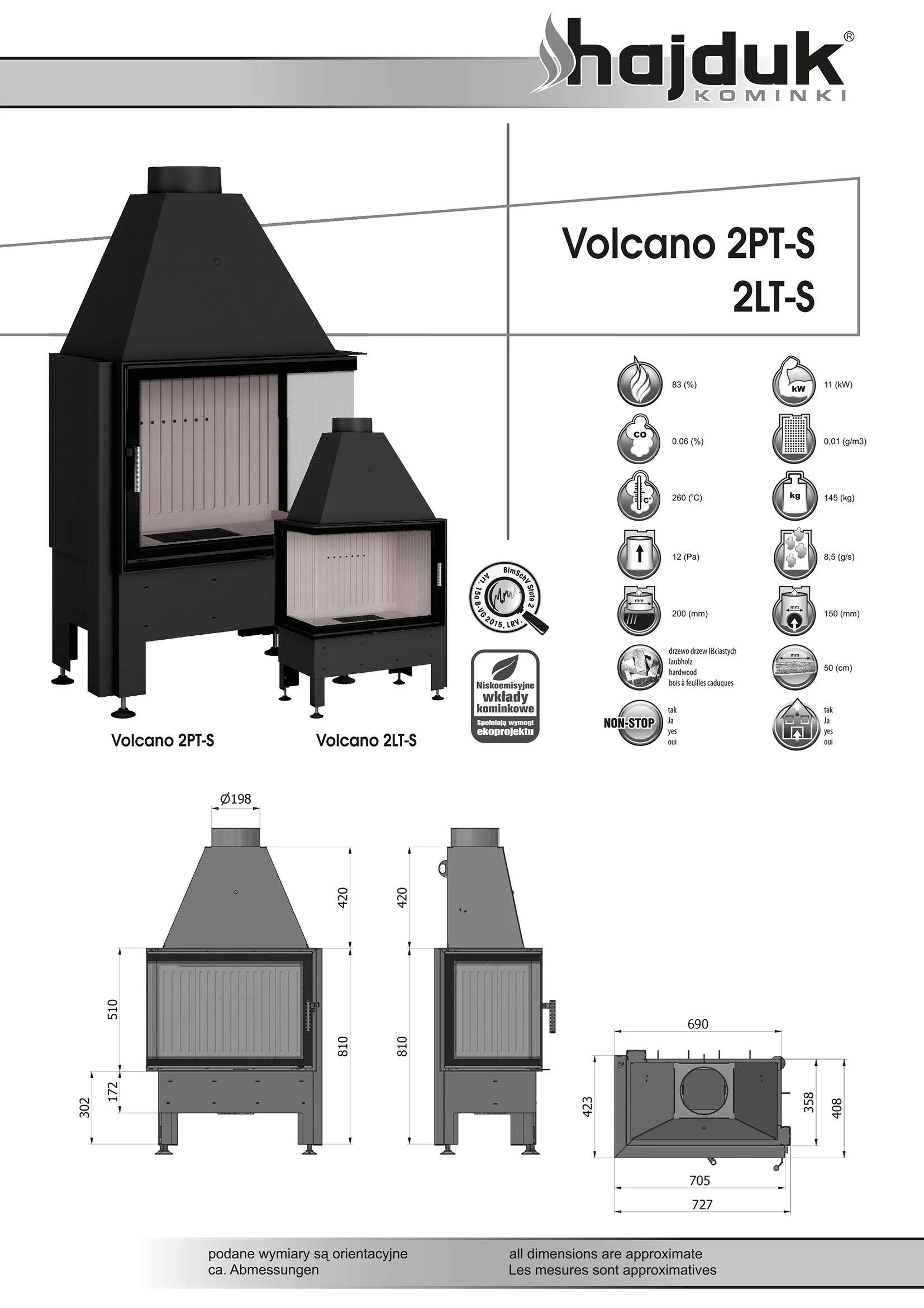 Focar Volcano 2LT/2PT-S (slim) Focar Volcano 2LT/2PT-S (slim)